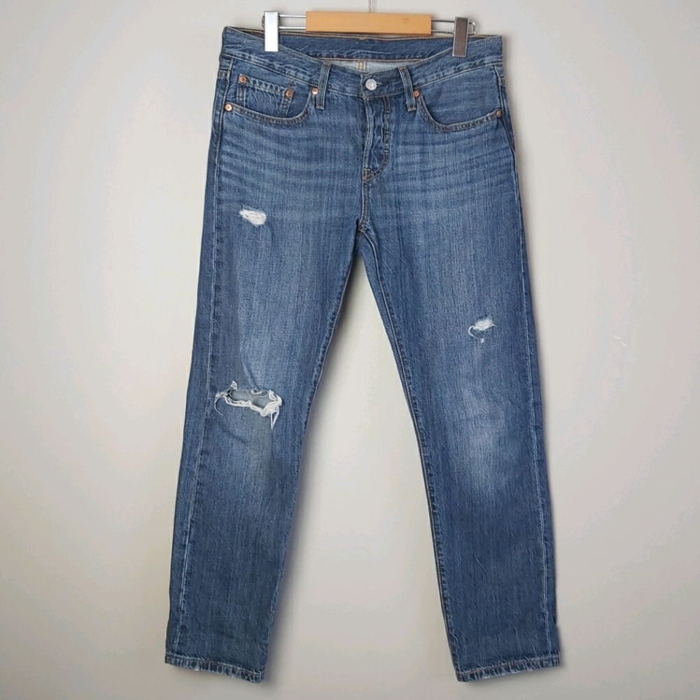 Levi's 501 Tapered Distressed Jeans 27